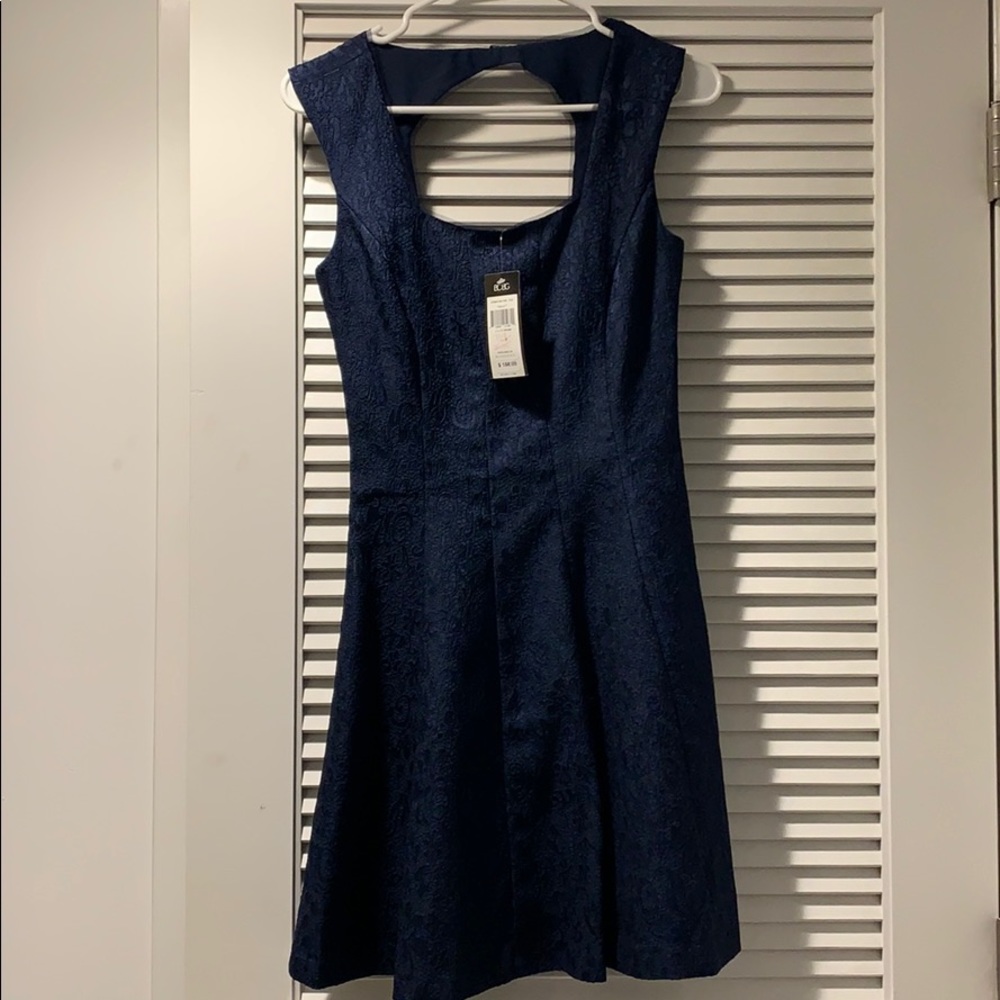 BCBG lace navy blue dress size 0 brand new